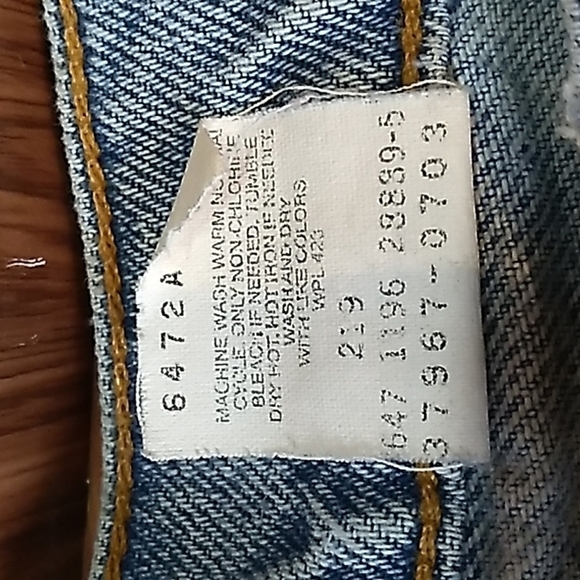 Vintage 1990s Y2K high rise Levis orange tag shorts 11 - Picture 2 of 6